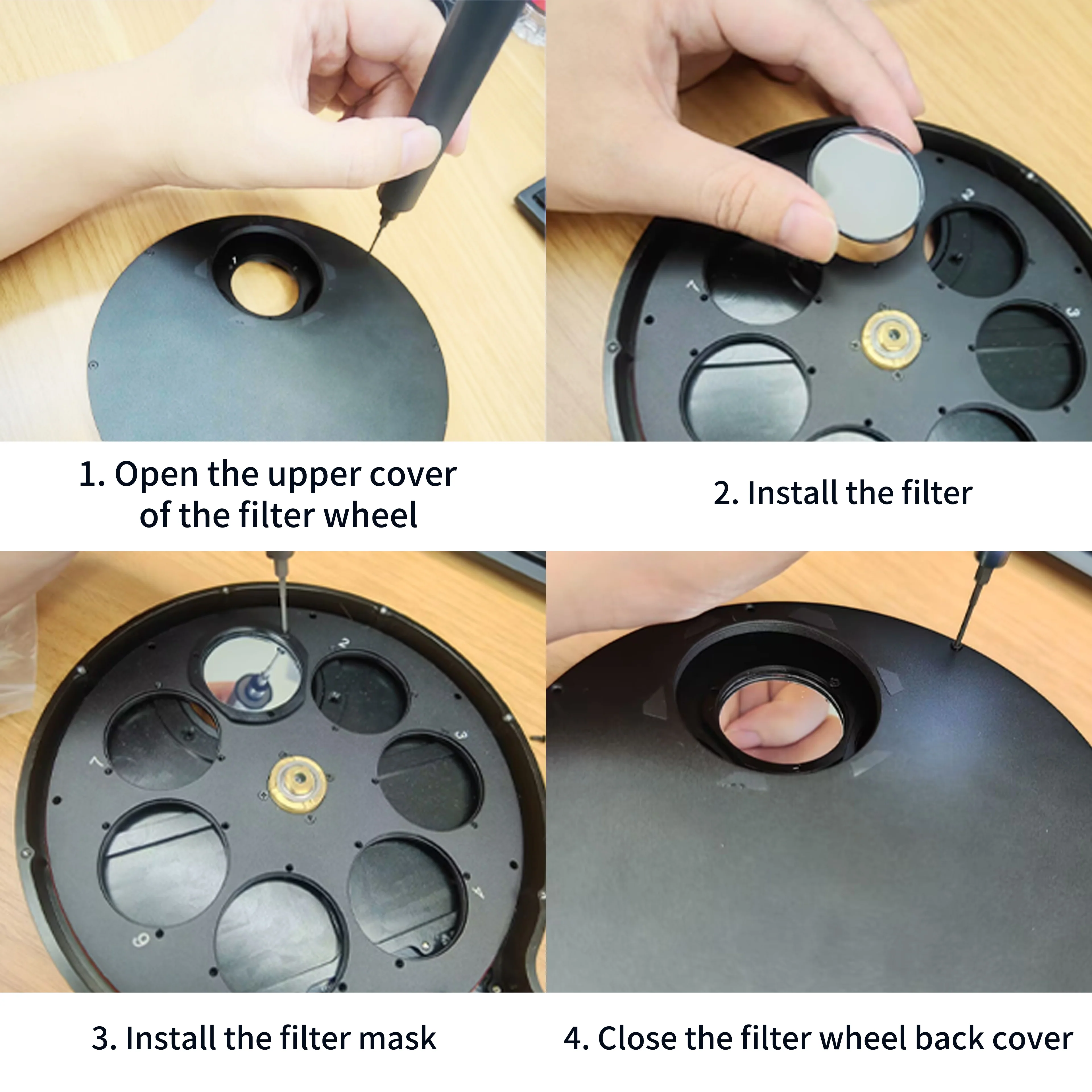 36mm滤镜安装示意